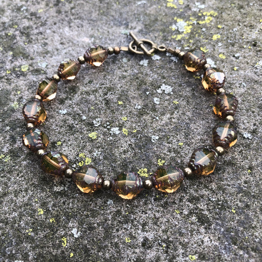 Brown Glass Bracelet