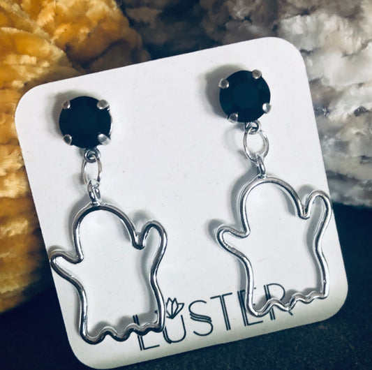 Silver Ghost Earrings